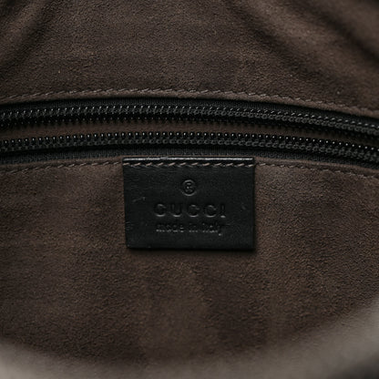 Gucci Guccissima Signature Small Messenger Bag Black 6 of 10