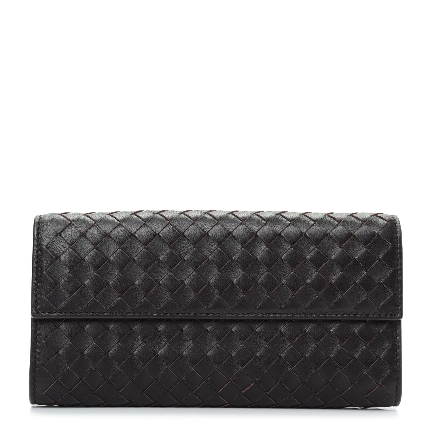 Bottega Veneta Nappa Intrecciato Continental Wallet Ebano 1 of 8