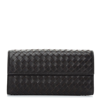 Bottega Veneta Nappa Intrecciato Continental Wallet Ebano 1 of 8