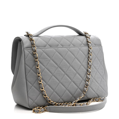 Chanel Caviar Quilted Large Business Affinity Flap Grey 4 of 21