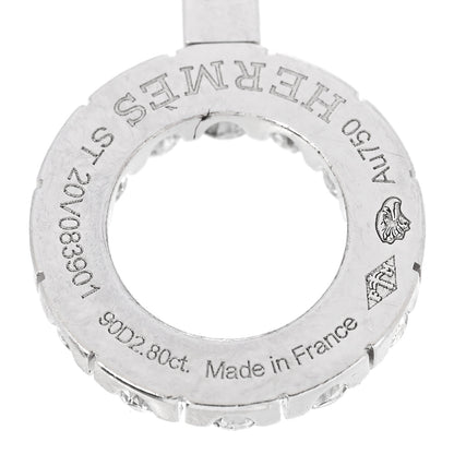 Hermes 18K White Gold Diamond Finesse Link Bracelet ST 3 of 4