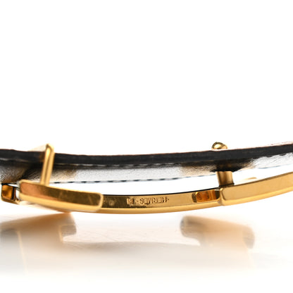 Hermes Box Togo 32mm H Belt 85 Black Gold 15 of 17