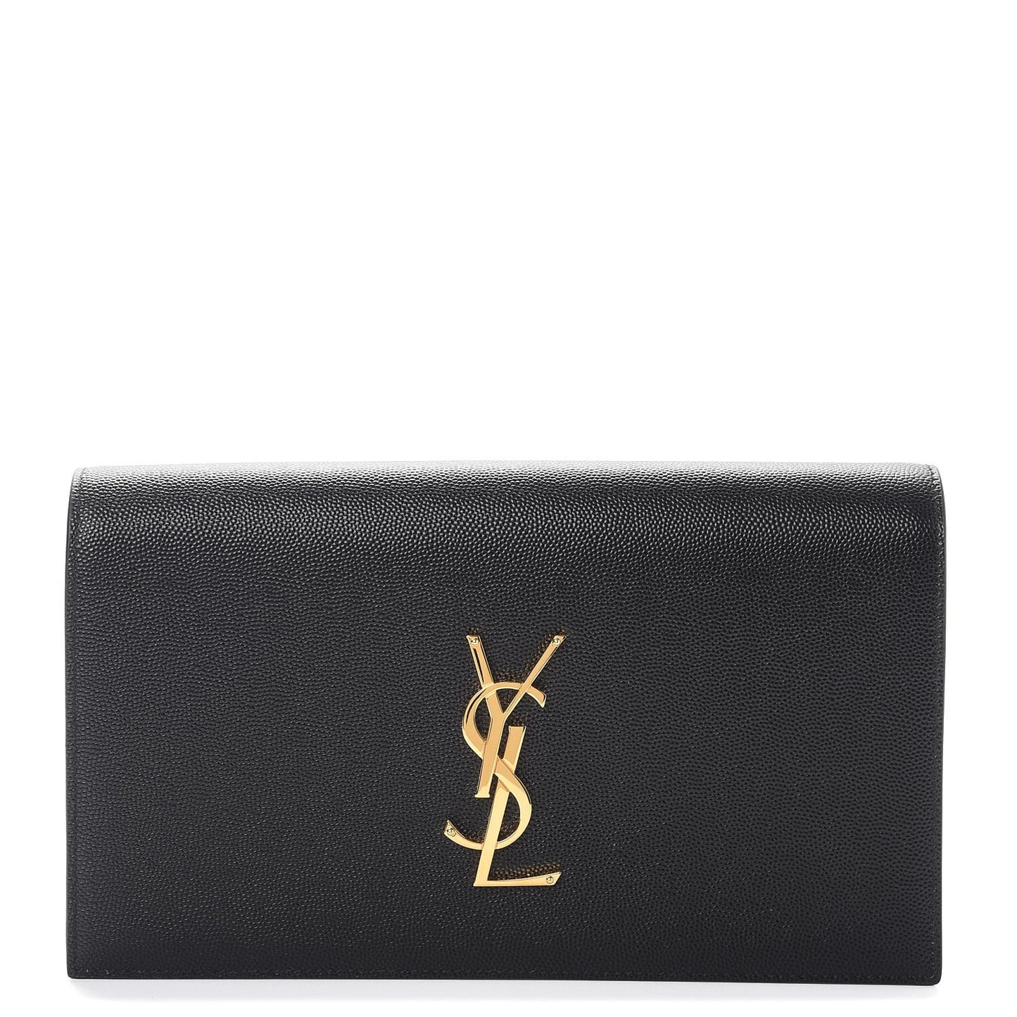Grain De Poudre Classic Monogram Kate Clutch Black