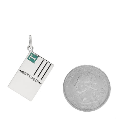 Tiffany Sterling Silver Enamel Australia Postcard Charm Blue 2 of 4