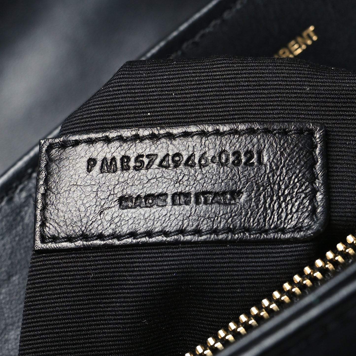 Calfskin Y Quilted Monogram Medium Loulou Chain Satchel Black