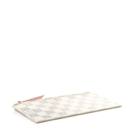 Louis Vuitton Damier Azur Felicie Chain Wallet Zippered Insert Rose Ballerine 4 of 6
