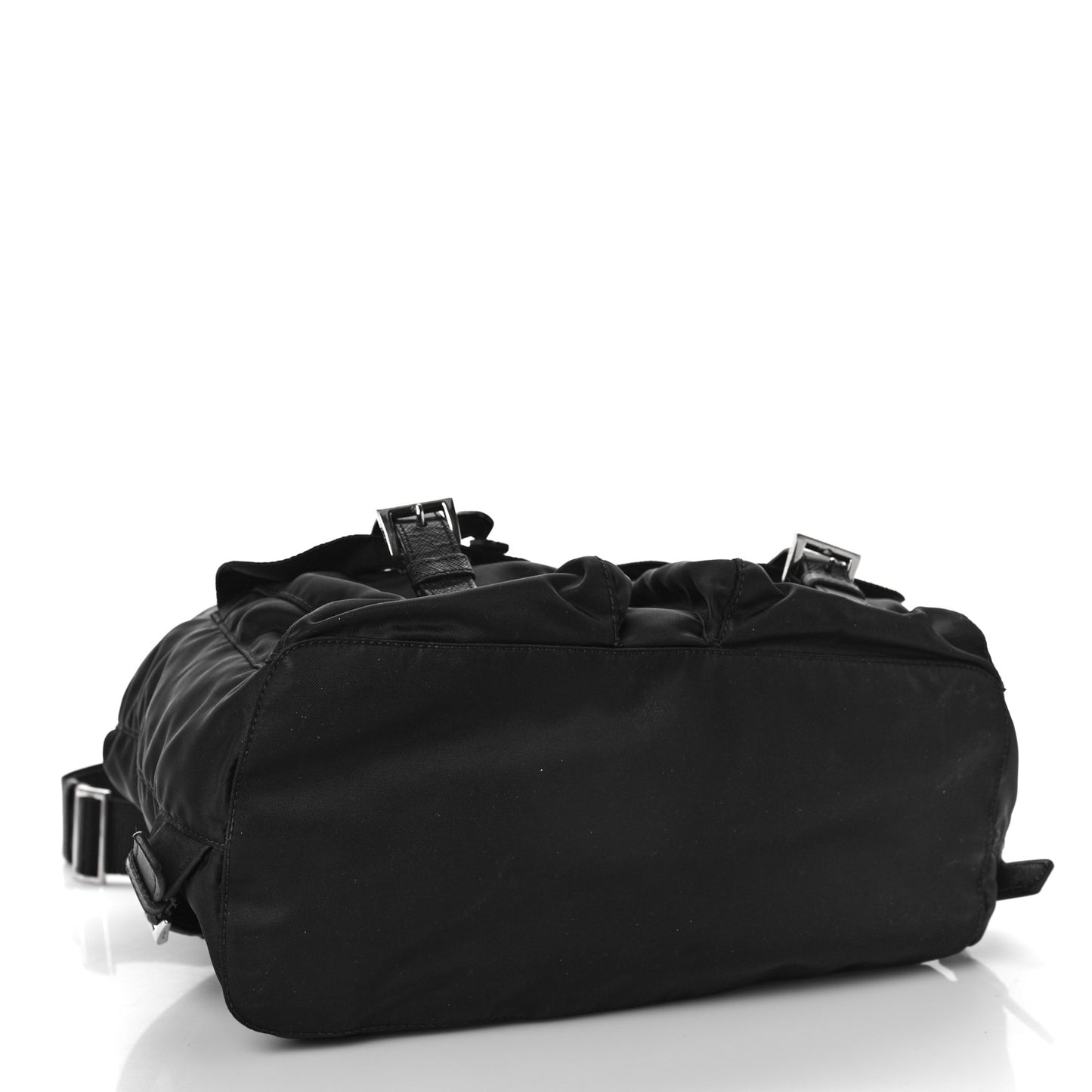 Tessuto Nylon Saffiano Medium Backpack Black