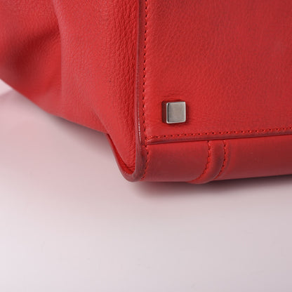 Celine Supple Calfskin Medium Phantom Luggage Vermillion 15 of 18