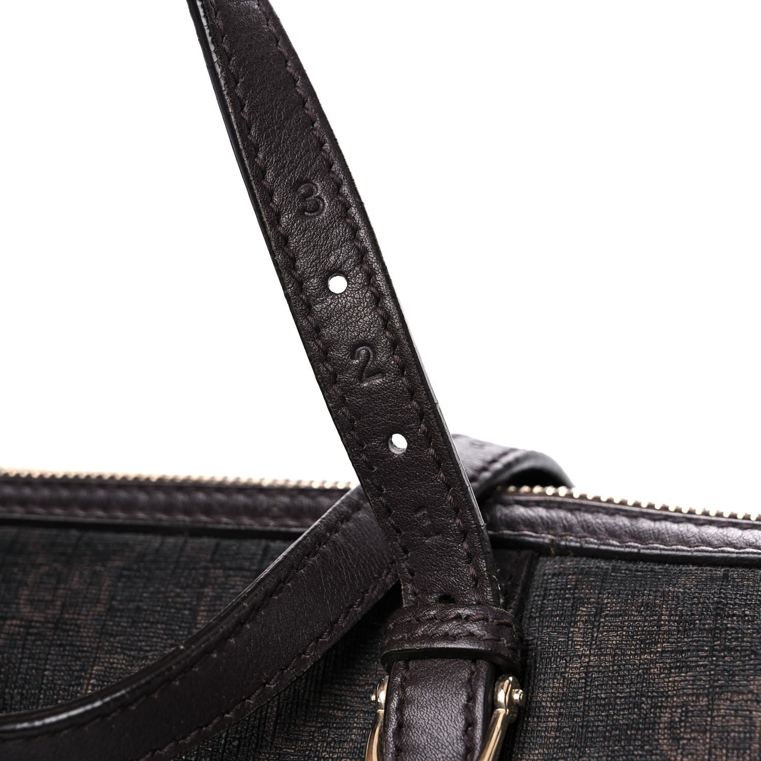 Gucci GG Supreme Monogram Medium Nice Boston Dark Brown 18 of 20