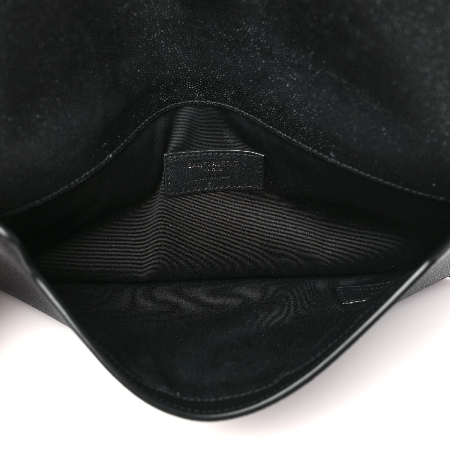Saint Laurent Grain De Poudre Monogram Uptown Pouch Black 5 of 9