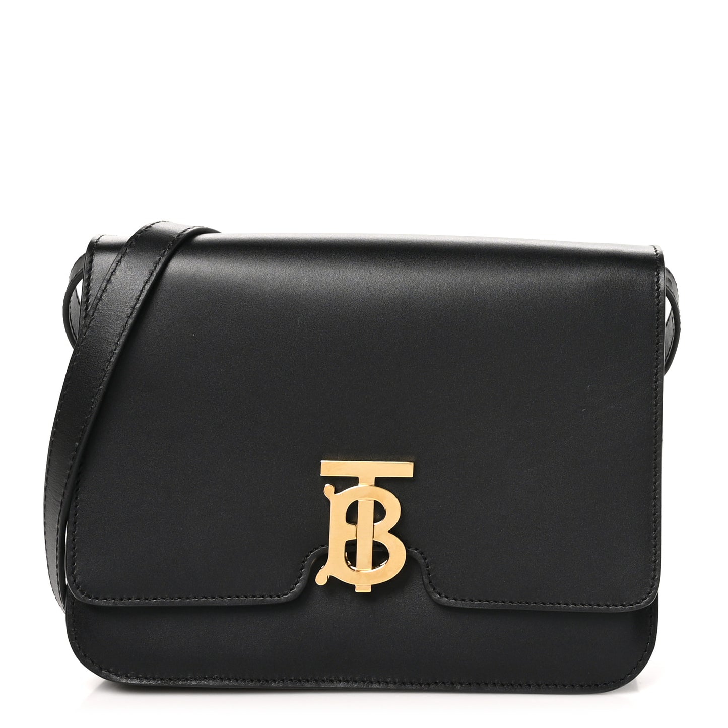 Grained Calfskin Medium TB Bag Black