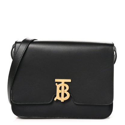 Burberry Grained Calfskin Medium TB Bag Black 1 of 11