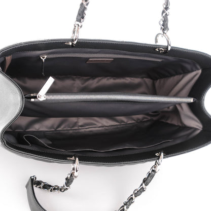 Chanel Caviar Quilted XL Grand Shopping Tote GST Dark Grey 5 of 7