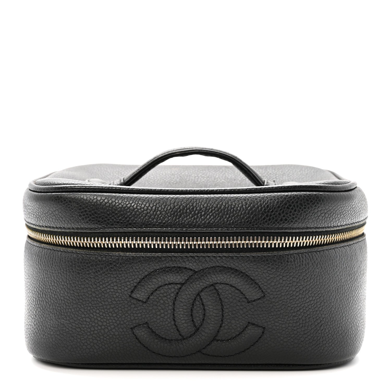 Chanel Caviar Vanity Cosmetic Case Black 1 of 9