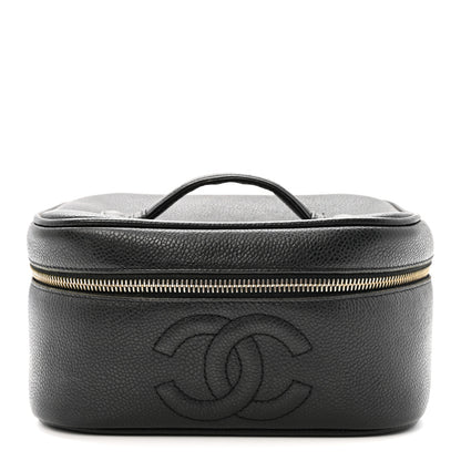 Chanel Caviar Vanity Cosmetic Case Black 1 of 9