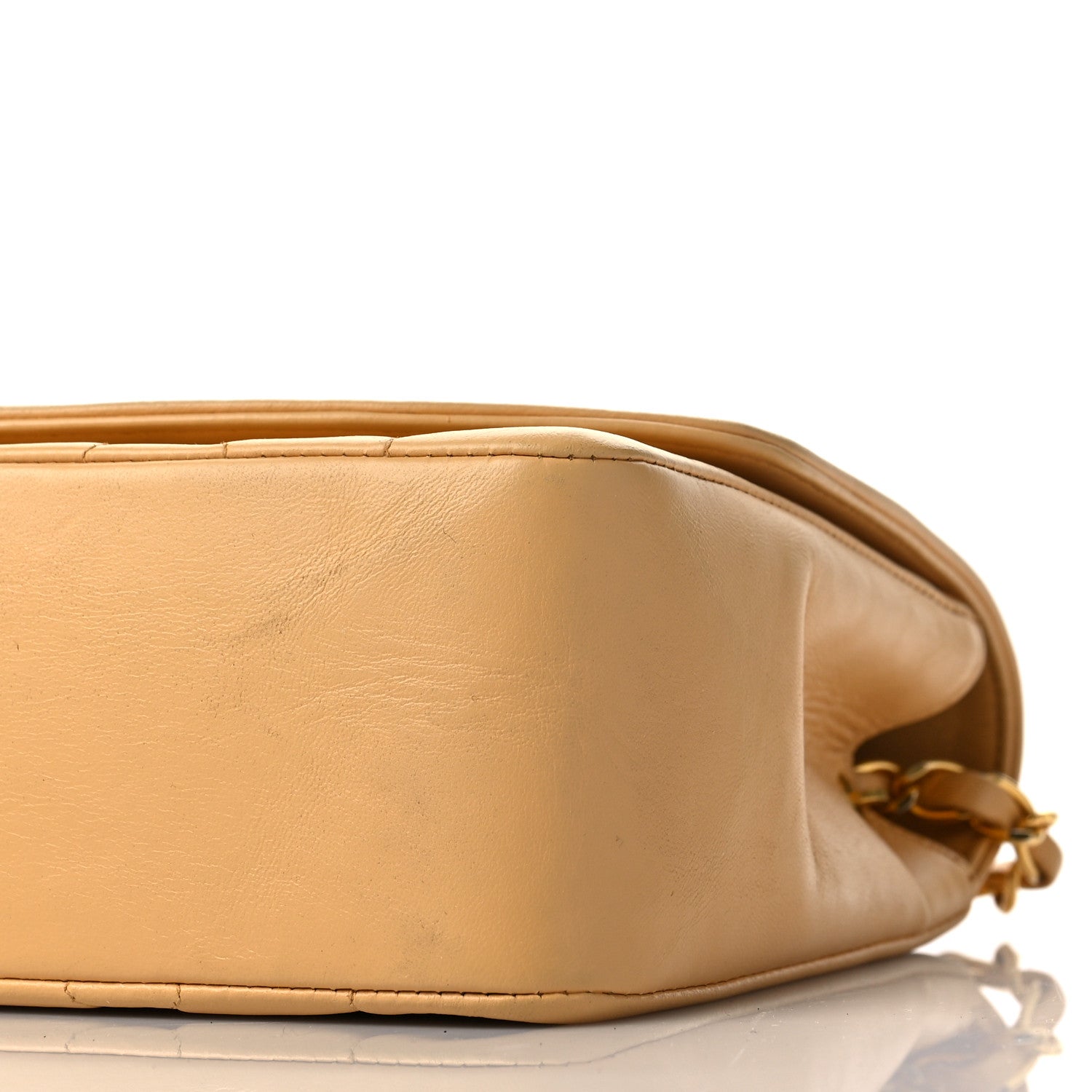Chanel Lambskin Quilted Small Single Flap Beige 6 of 11
