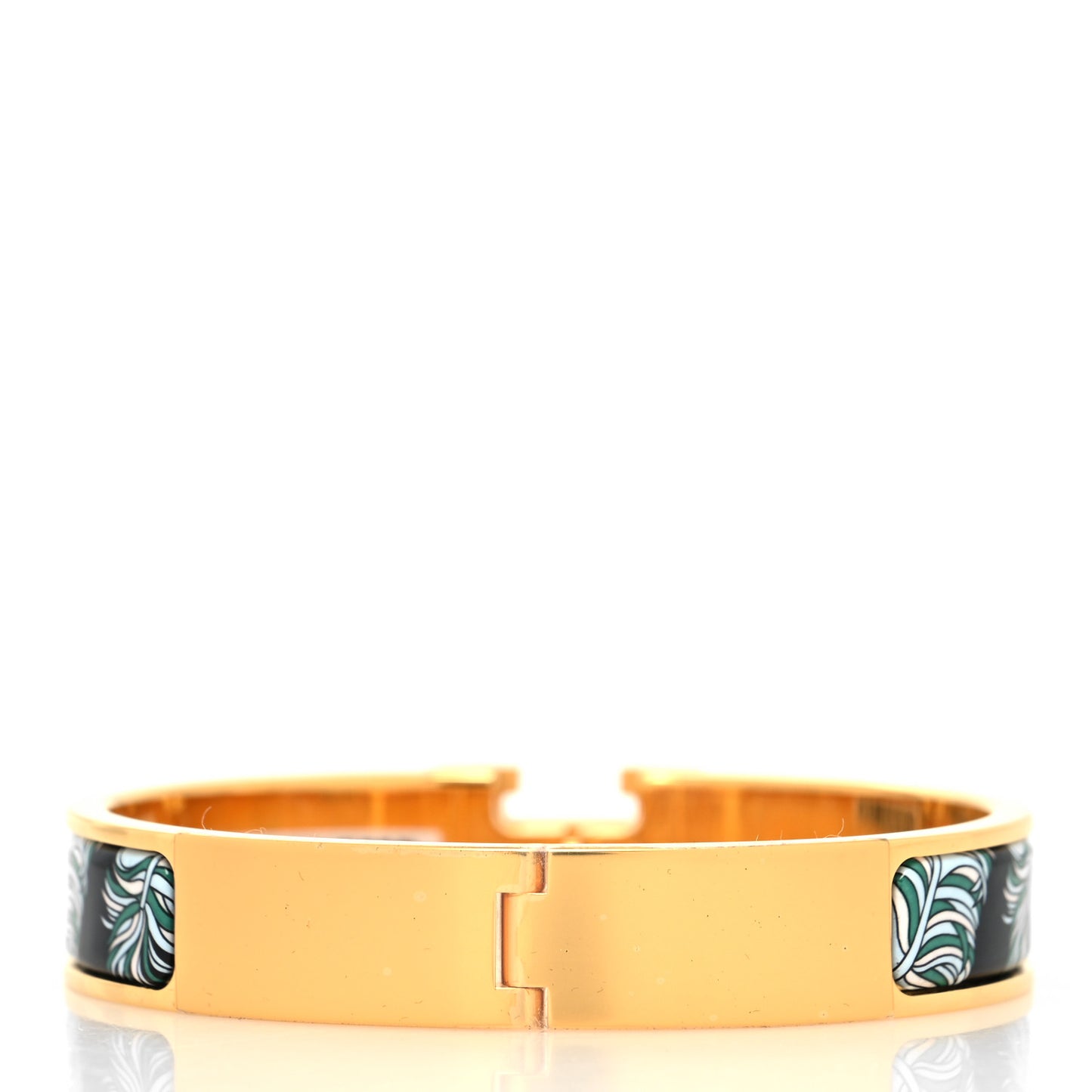 Enamel Narrow Print Clic Clac H Bracelet PM By The Sea