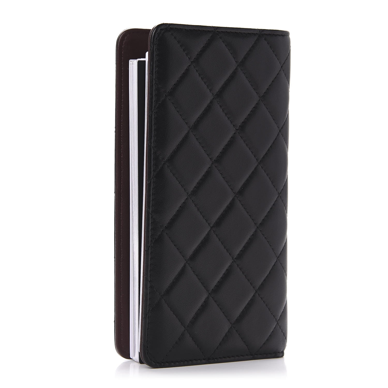 Chanel Lambskin Quilted Medium Agenda Cover Black 2 of 6