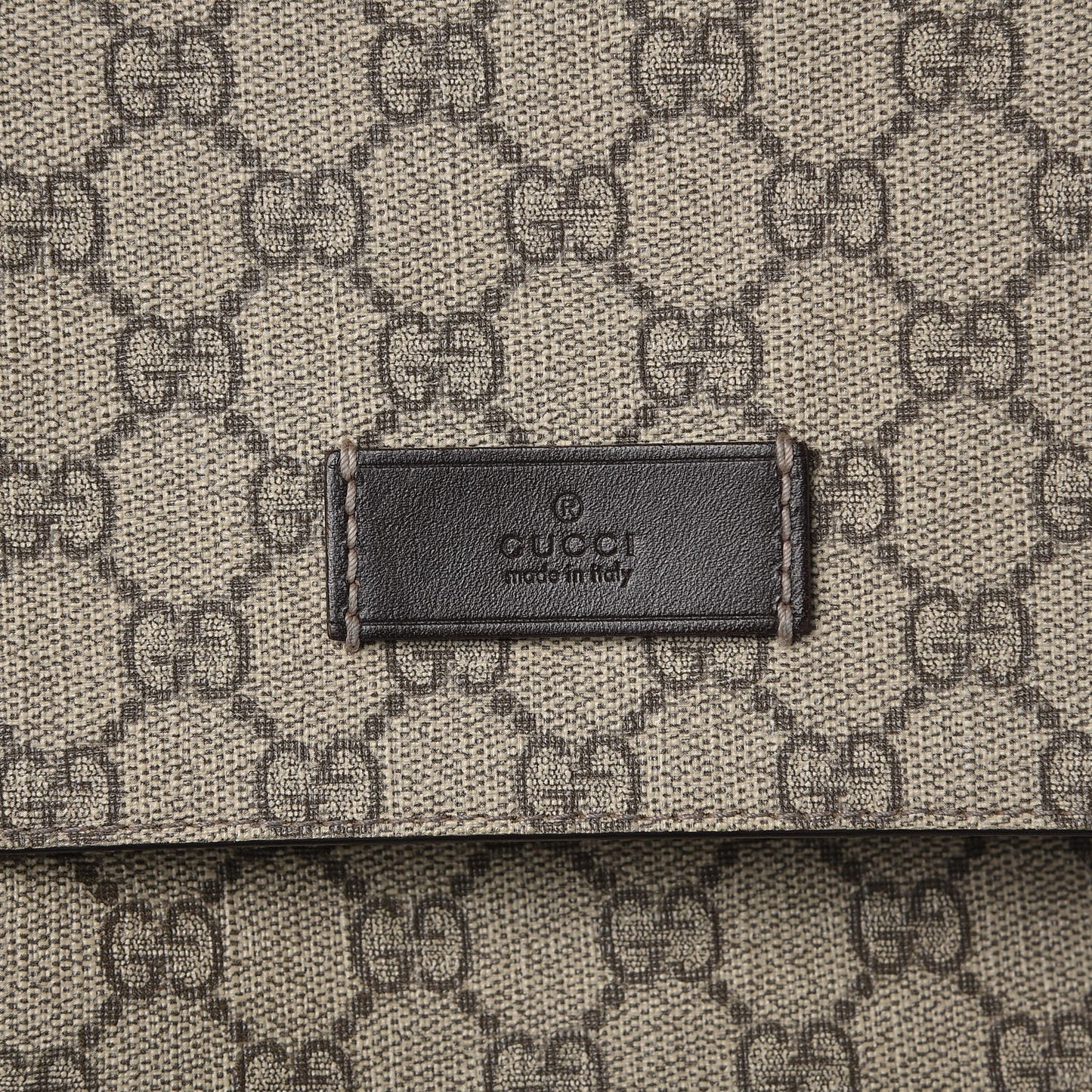 GG Plus Monogram Messenger Diaper Bag Dark Brown