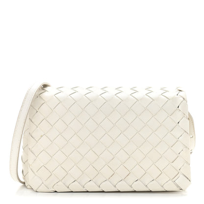 Bottega Veneta Nappa Intrecciato Shoulder Bag White 1 of 11