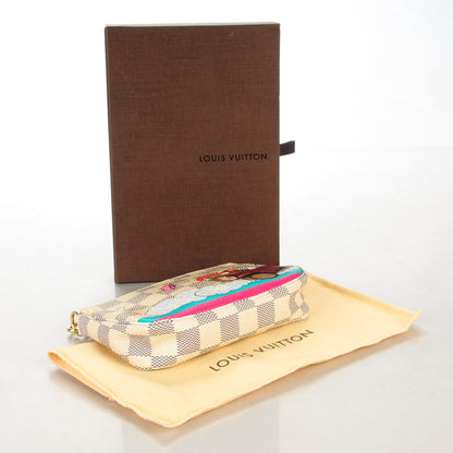 Louis Vuitton Damier Azur 2015 Christmas Animation Mini Pochette Accessories 4 of 7