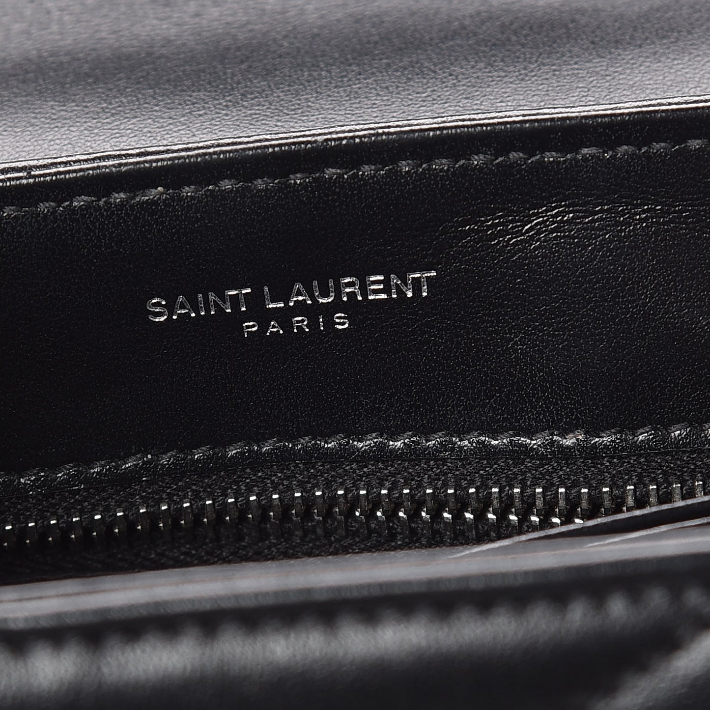 Calfskin Y Quilted Monogram Toy Loulou Crossbody Bag Black