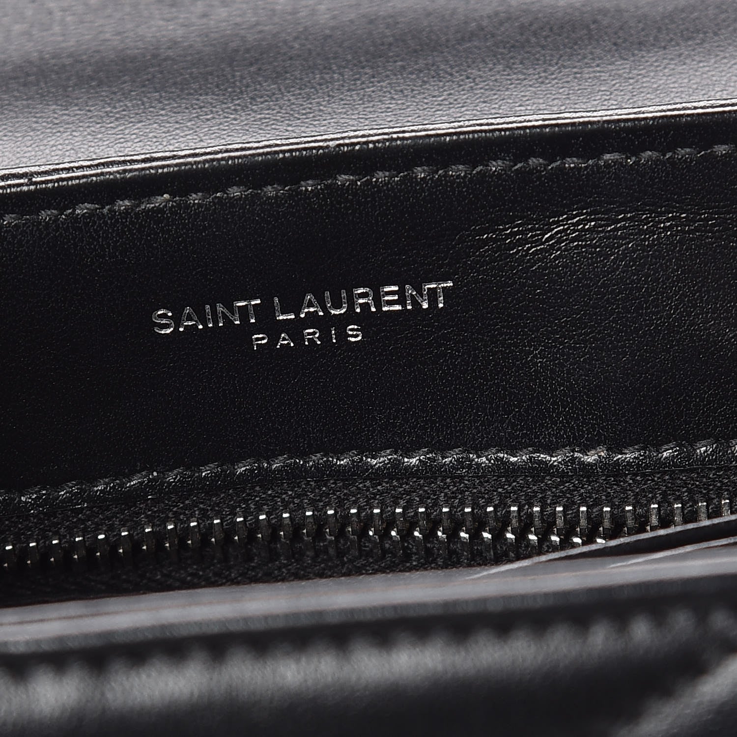 Saint Laurent Calfskin Y Quilted Monogram Toy Loulou Crossbody Bag Black 9 of 12