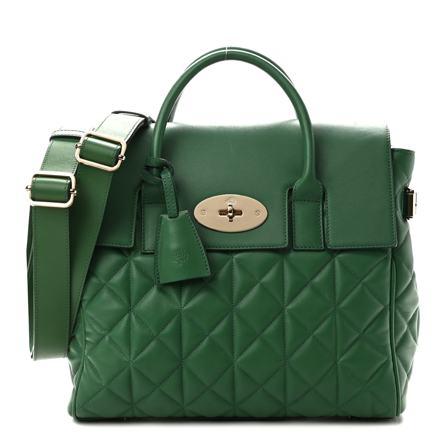 Mulberry Nappa Quilted Medium Cara Delevingne Convertible Bag Green 1 of 12