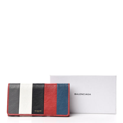 Balenciaga Agneau Arena Multicolore Bazar Money Wallet Grey White Black Red Blue 9 of 9