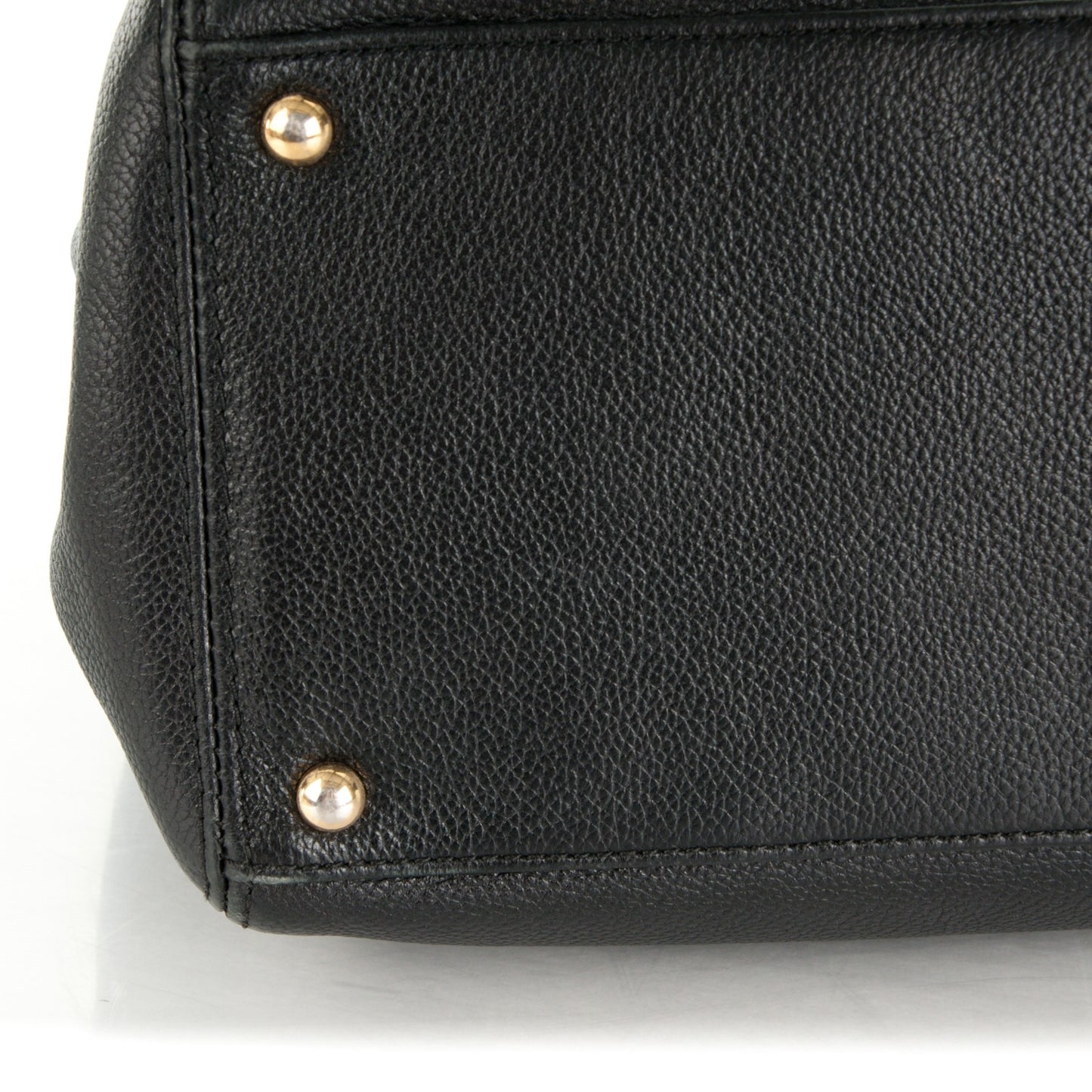 Calfskin Cerf Executive Shopper Tote Black