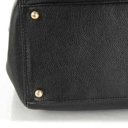 Chanel Calfskin Cerf Executive Shopper Tote Black 10 of 18