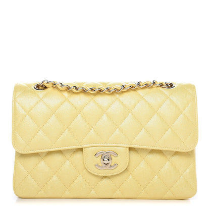 Chanel Iridescent Caviar Quilted Small Double Flap Yellow 1 of 10