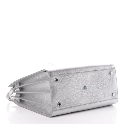 Saint Laurent Metallic Calfskin Small Sac De Jour Silver 4 of 9