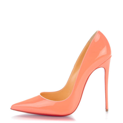 Christian Louboutin Patent So Kate 120 Pumps 39.5 Flamingo 1 of 7