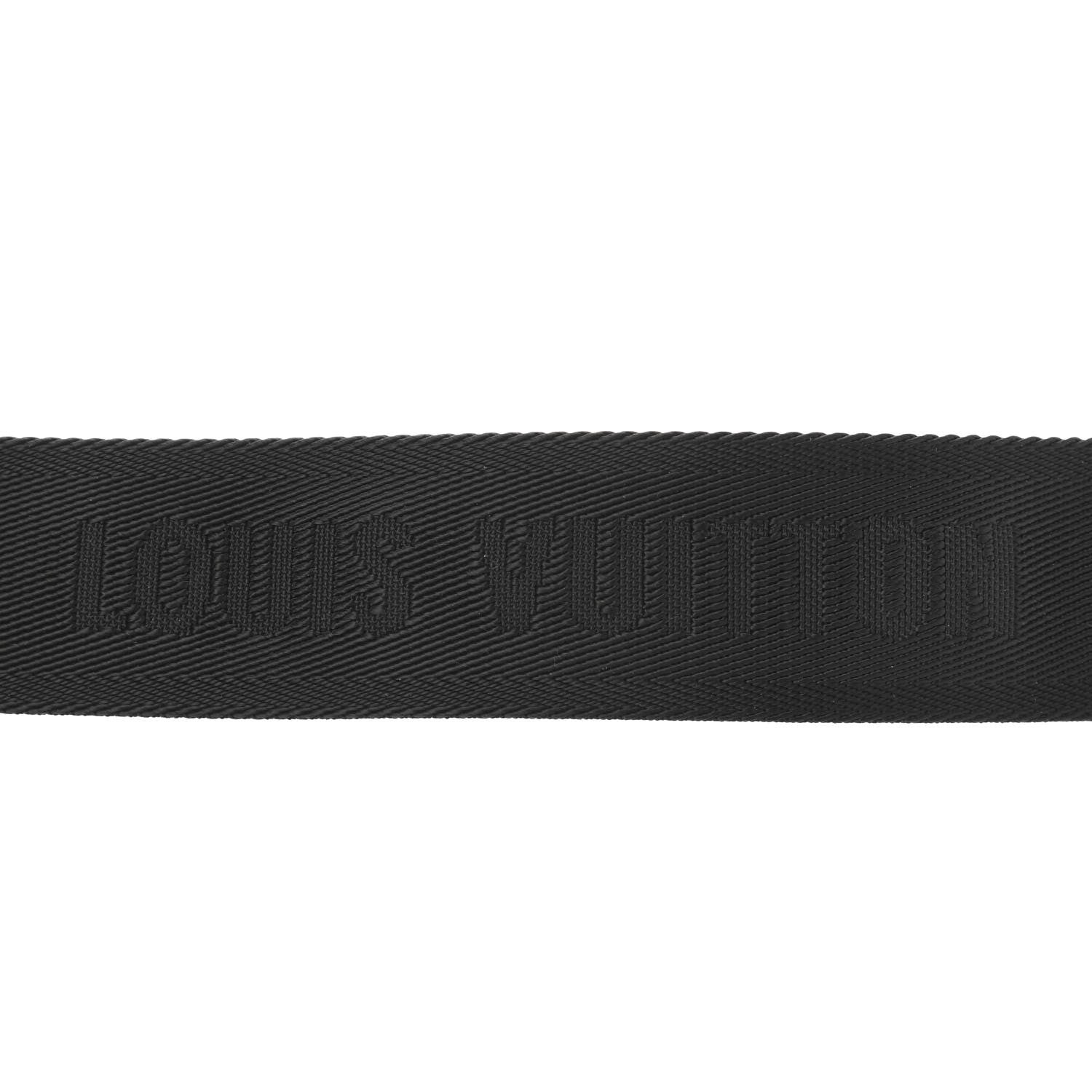 Louis Vuitton Nylon Calfskin Horizon Clutch Strap Black 4 of 7