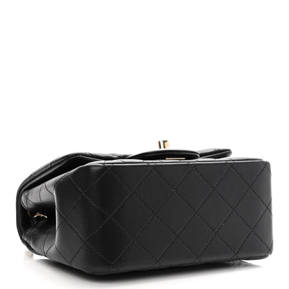 Chanel Lambskin Quilted Mini Square Flap Black 4 of 11