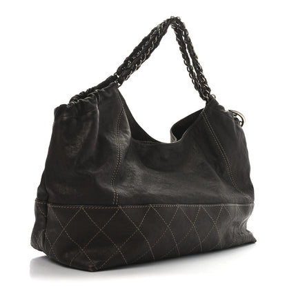 Chanel Metallic Calfskin Baby Coco Cabas Bronze 4 of 12