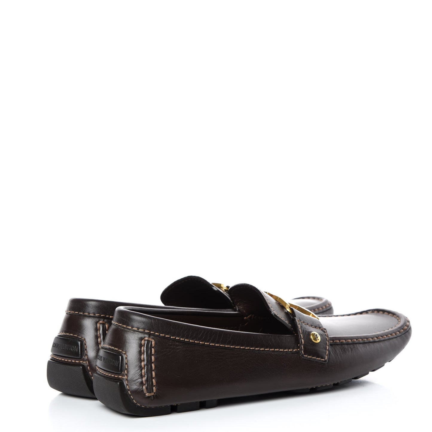 Calfskin Monte Carlo Moccasin Loafers 7 Cacao Brown