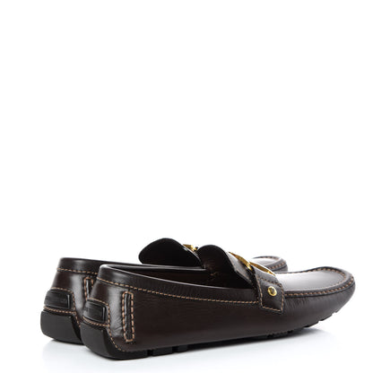 Louis Vuitton Calfskin Monte Carlo Moccasin Loafers 7 Cacao Brown 4 of 12