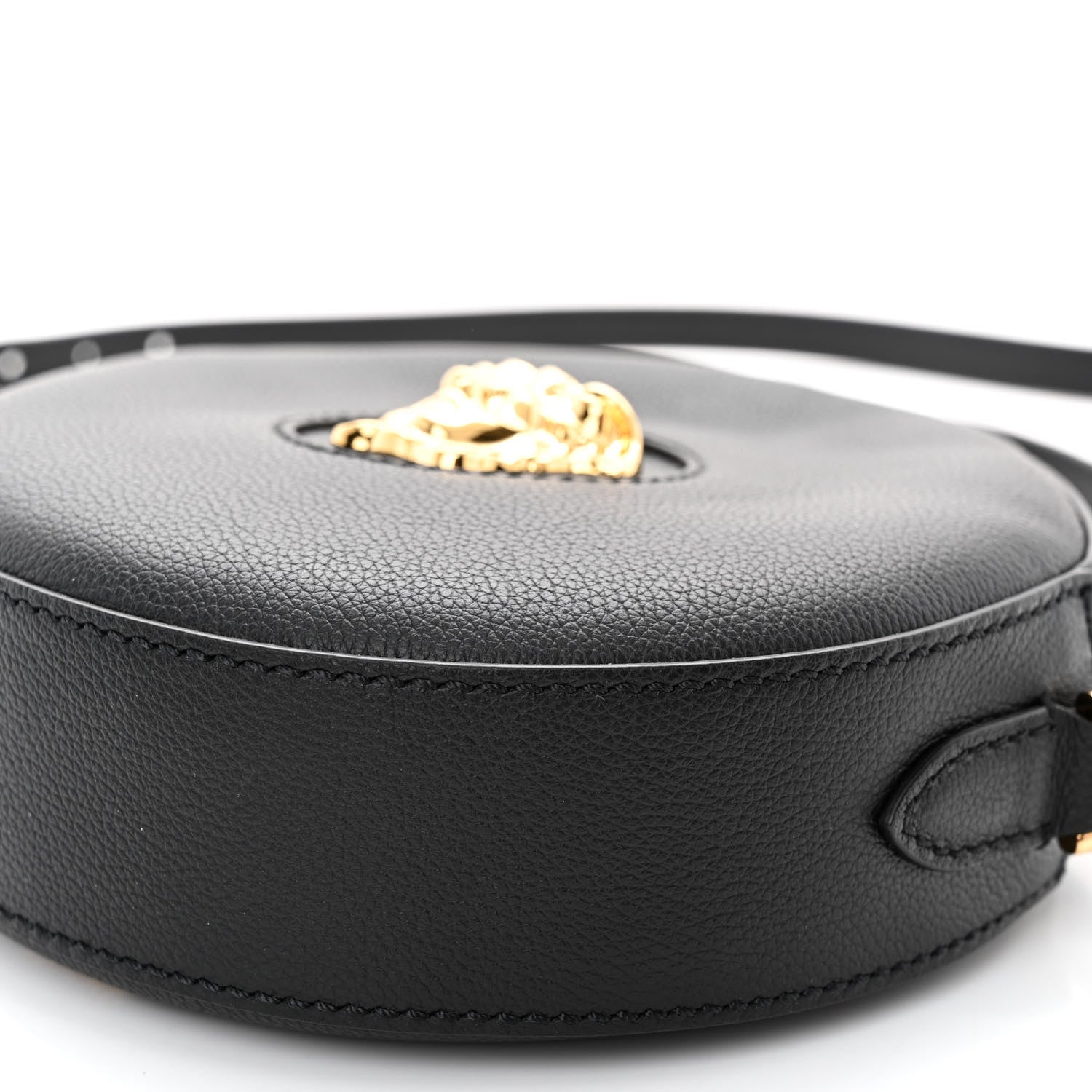 Versace Calfskin La Medusa Round Camera Bag Black 9 of 9