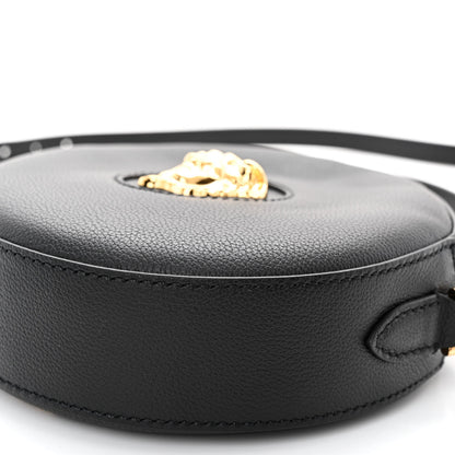 Versace Calfskin La Medusa Round Camera Bag Black 9 of 9