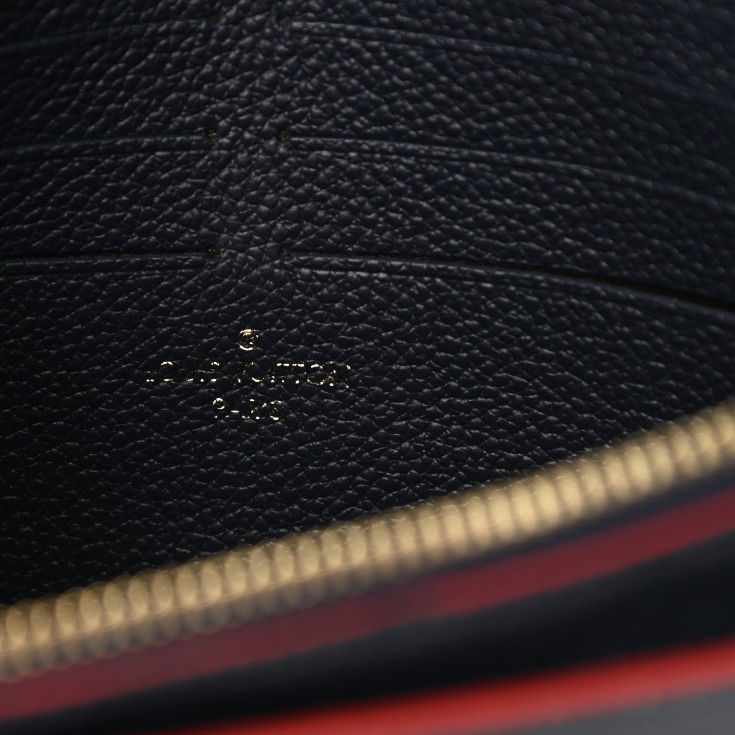 Empreinte Vavin Chain Wallet Marine Rouge