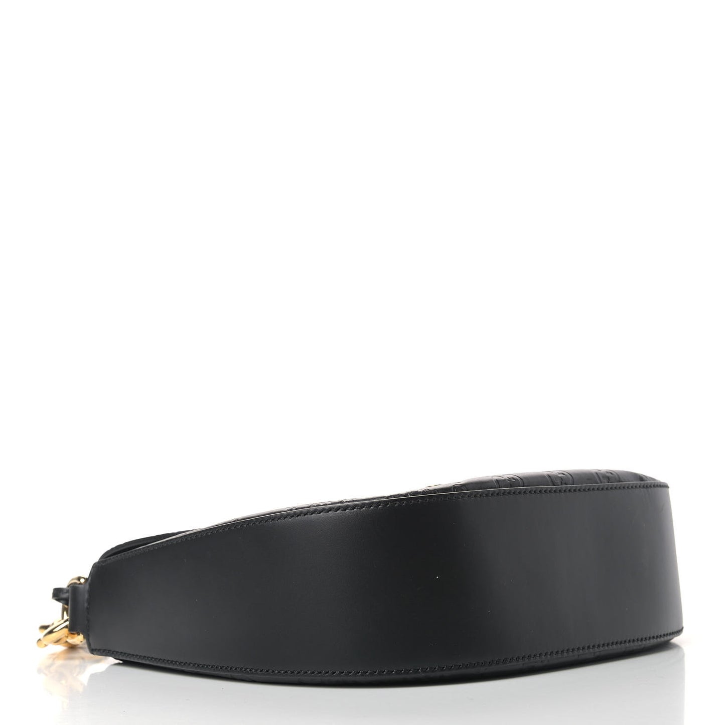 Guccissima Web Medium Padlock Messenger Shoulder Bag Black