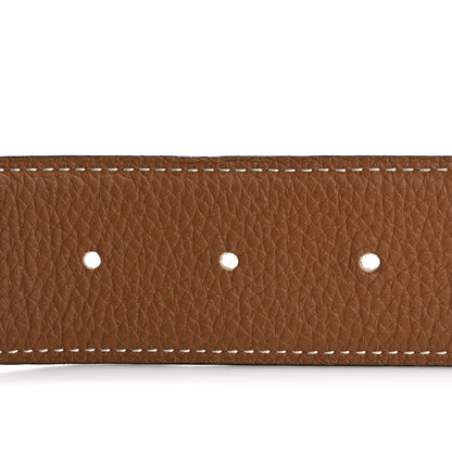 Hermes Togo Box 32mm Reversible Jumbo Belt 85 34 Gold Black 3 of 8