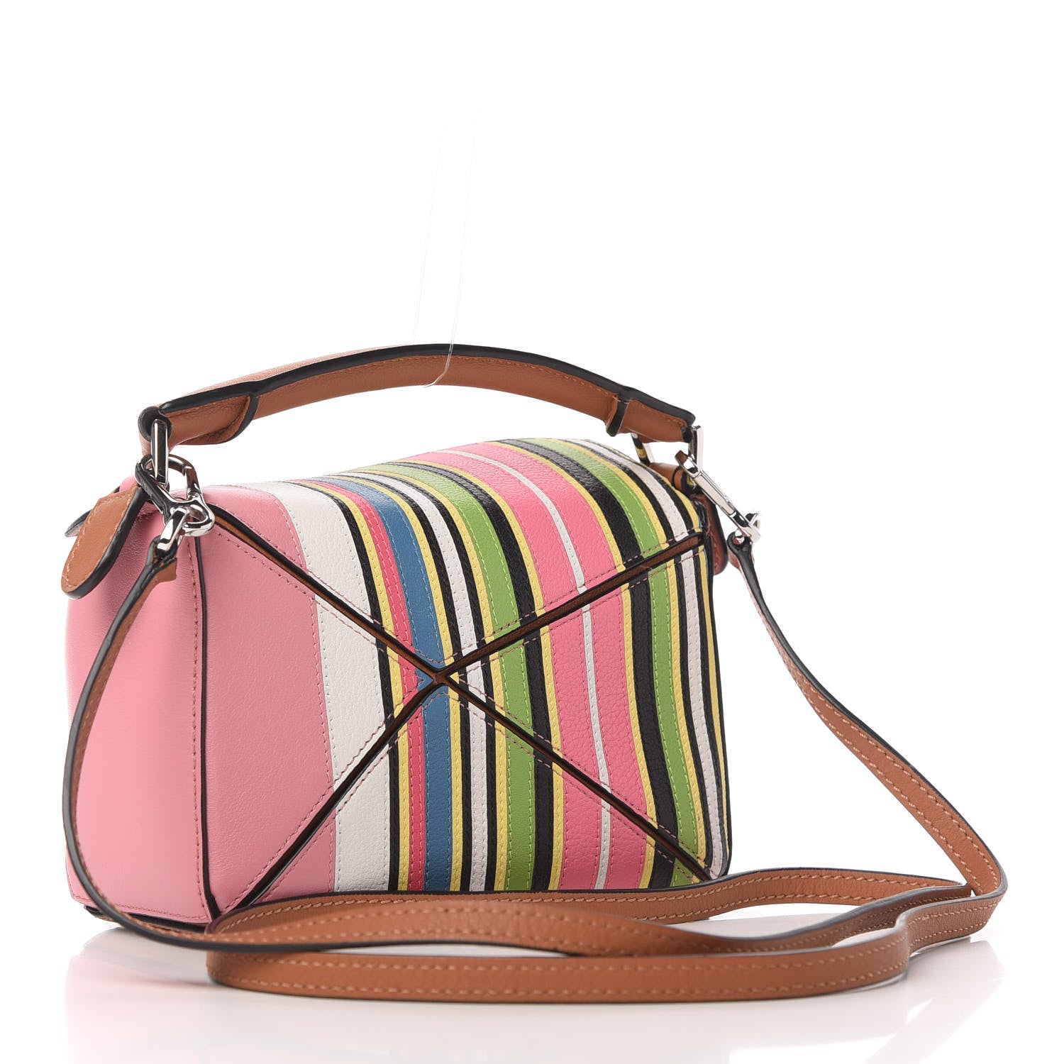 Loewe Calfskin Mini Puzzle Bag Pink Multicolor 3 of 10
