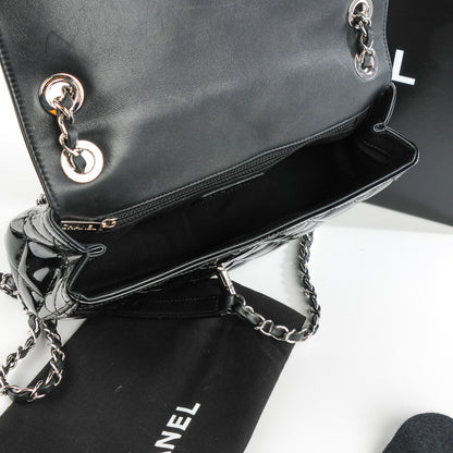 Chanel Patent Quilted Large Coco Shine Flap Black 6 of 8