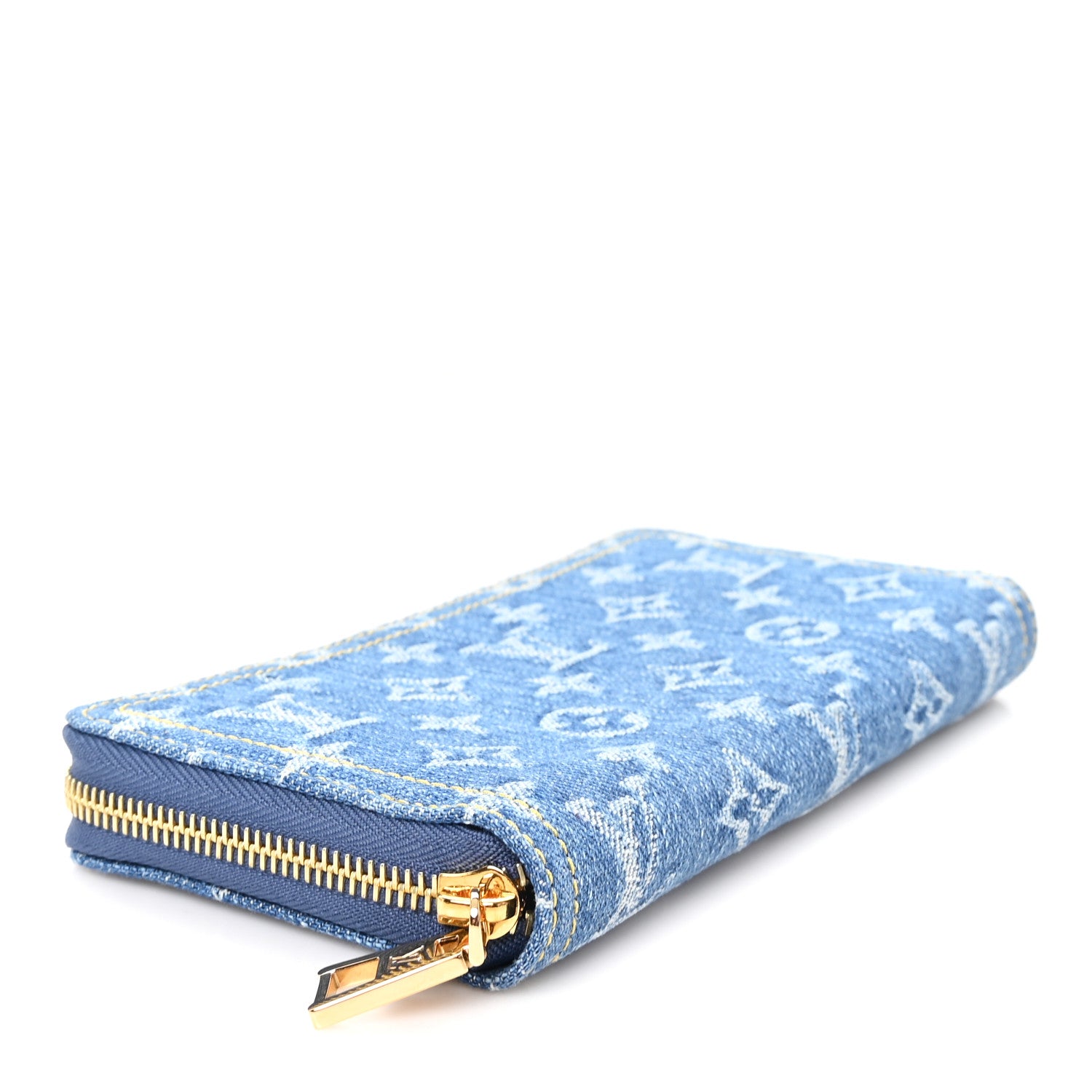 Louis Vuitton Monogram Denim Zippy Wallet NM Blue 4 of 6
