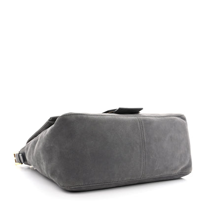 Fendi Vitello Savana Big Mama Baguette Grigio Tartaruga Natural 4 of 10