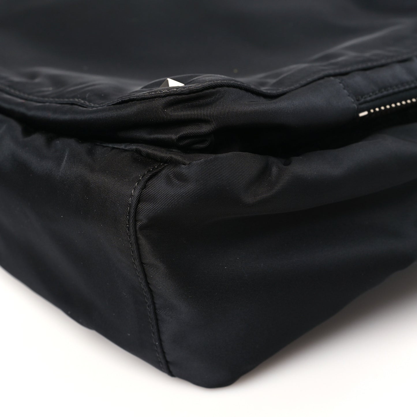 Nylon Rockstud Backpack Black