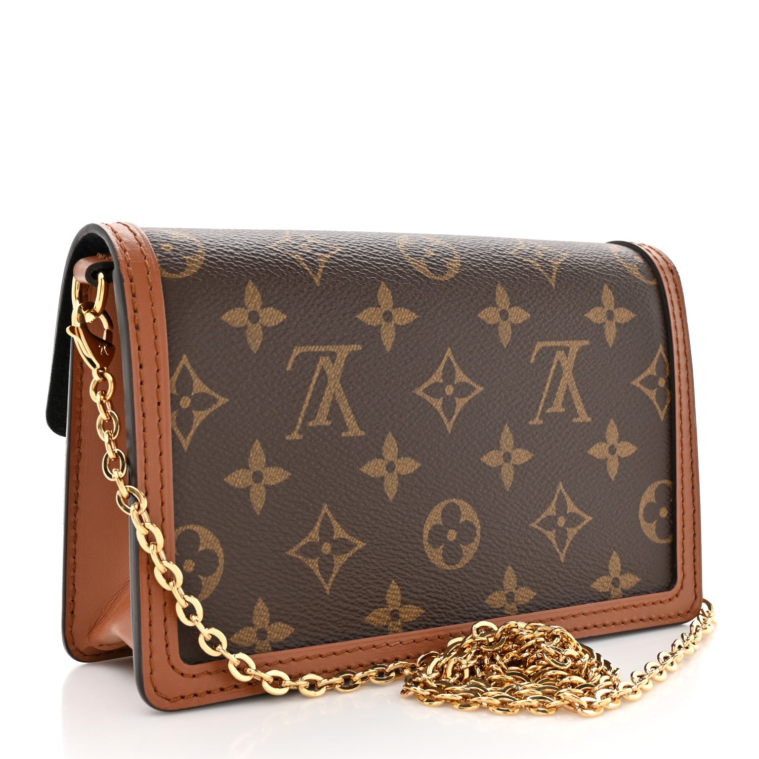 Louis Vuitton Reverse Monogram Dauphine Chain Wallet 3 of 10